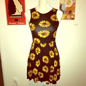 Sunflower skater dress